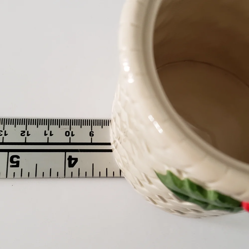 Otagiri Holly Berry Jam Jelly Jar Vintage